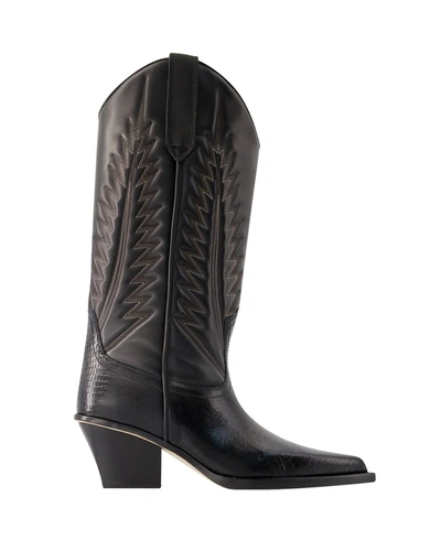 Shop Paris Texas Rosario 60 Boots -  - Leather - Black