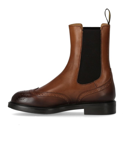 Shop Doucal's Deco' Brown Chelsea Boot In Black