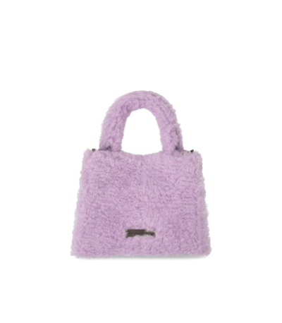Shop Marc Jacobs The Teddy St. Marc Mini Top Handle Lavender Bag In Purple