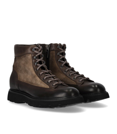 Shop Doucal's Denver Brown Ankle Boot In Black
