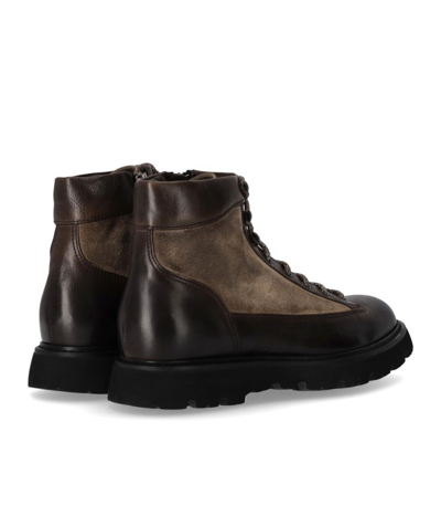 Shop Doucal's Denver Brown Ankle Boot In Black