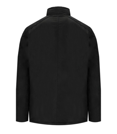 Shop Barbour International Winter Lockseam Wax Black Jacket