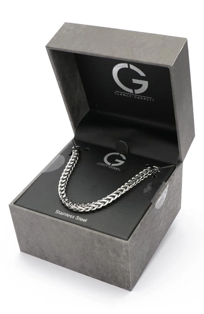 Shop Clancy Garrett Franco Curb Chain Necklace In Silver