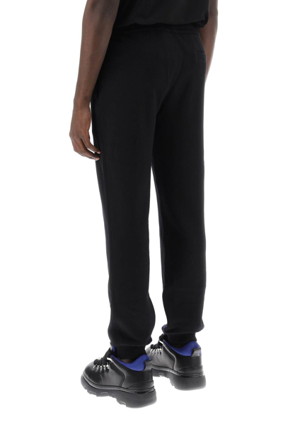 Shop Burberry Addison Joggers In French Terry Men In Black