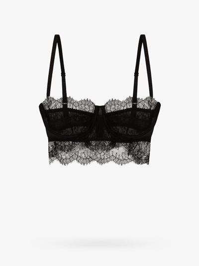 Shop Dolce & Gabbana Woman Bralette Woman Black Underwear