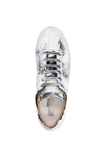 Shop Maison Margiela Men 'replica' Sneakers In White