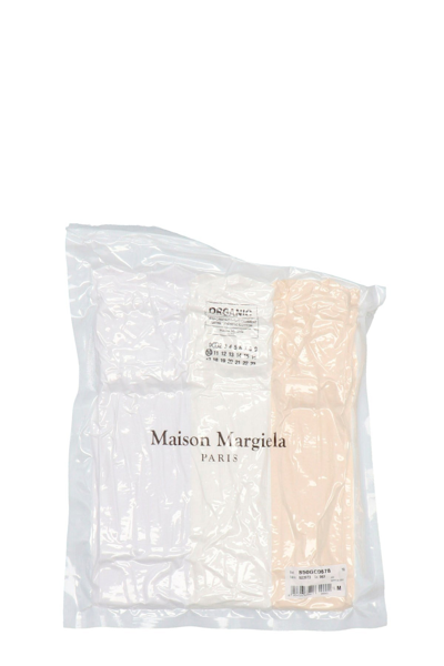 Shop Maison Margiela Men 3 T-shirt Packs In Multicolor