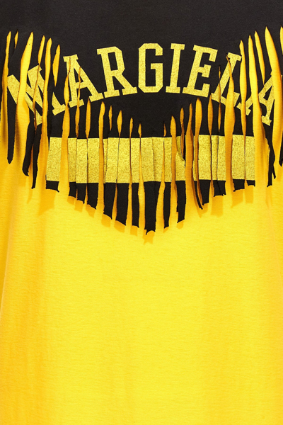 Shop Maison Margiela Men Double Layer T-shirt In Yellow