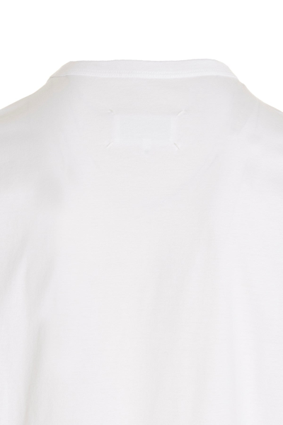 Shop Maison Margiela Men Logo Embroidery T-shirt In Multicolor