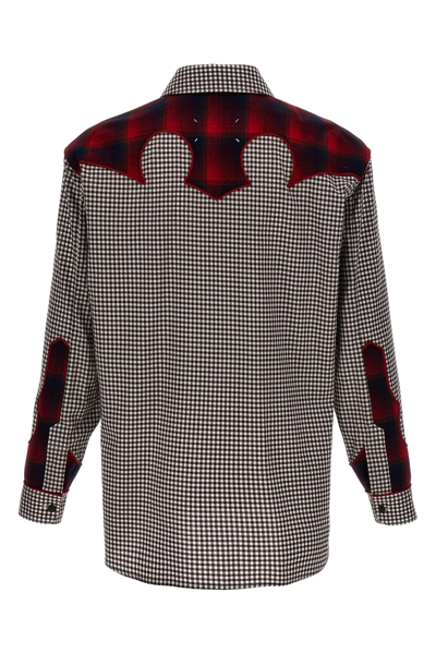 Maison Margiela Multi Color Pendleton Insert Shirt With In Multicolor