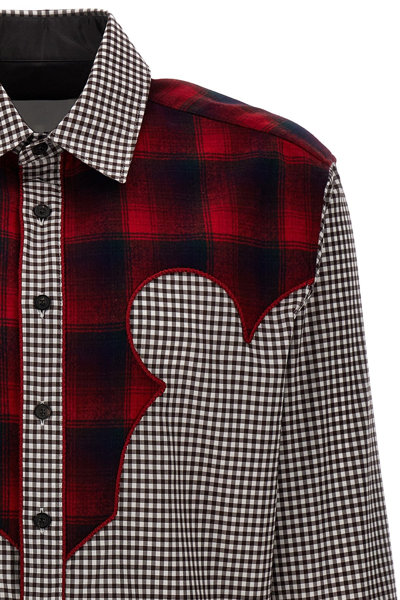 Maison Margiela Multi Color Pendleton Insert Shirt With In Multicolor