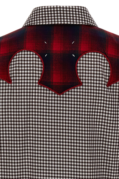 Maison Margiela Multi Color Pendleton Insert Shirt With In Multicolor