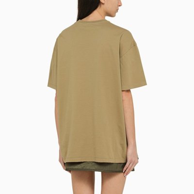 Shop Prada Olive Green T-shirt In Cotton Jersey Women