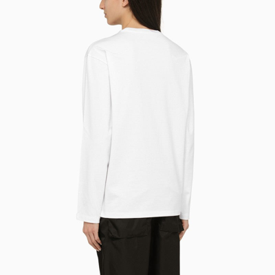 Shop Prada White Cotton T-shirt Women