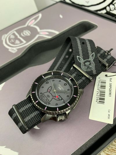 Pre-owned Seiko 5 Sports X Alex Face Srpg97k Breathe In The Shadow