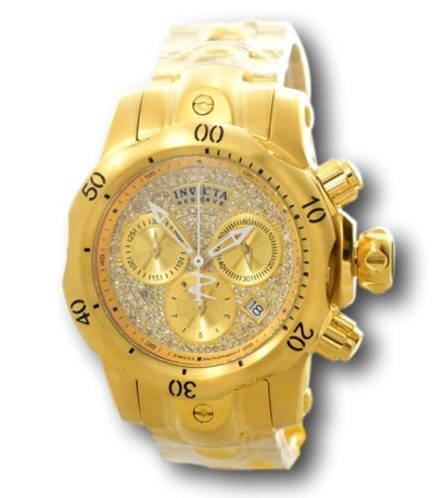 Pre-owned Invicta Venom Lady Pave Diamond Dial .78ctw Womens 42mm Swiss Chrono Watch 39432