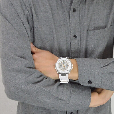 Pre-owned Casio 2017 G-shock G-steel Gst-w300-7ajf Radio Solar Men Watch In Box