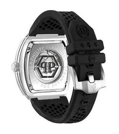 Pre-owned Philipp Plein Black Mens Analogue Watch The $keleton Pwbaa2123