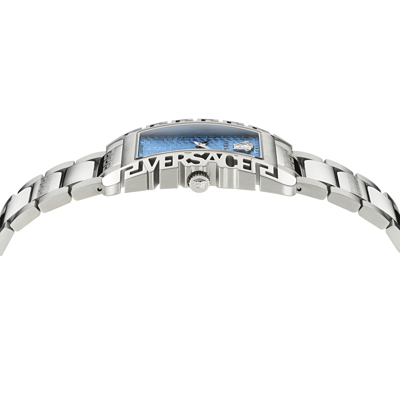 Pre-owned Versace Silver Unisexs Analogue Watch  Flair Gent Ve7d00223