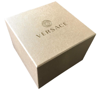 Pre-owned Versace Silver Unisexs Analogue Watch  Flair Gent Ve7d00223
