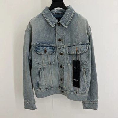 Pre-owned Saint Laurent Denim Jacket In All Sizes In Blue