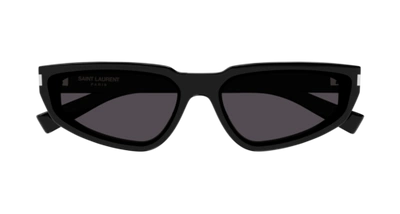 Pre-owned Saint Laurent Sunglasses Sl 634 Nova 001 Black Black Woman