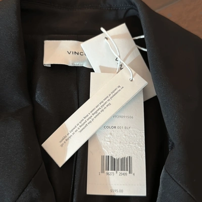 Pre-owned Vince Soft Double-breasted Blazer In Black