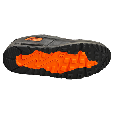 Pre-owned Nike Dj9779-002  Air Max 90 Gore-tex Mens Black Orange Casual Sneakers Premium