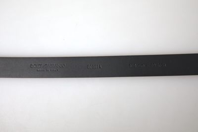 Pre-owned Dolce & Gabbana Belt Bordeaux Leather Silver Metal Buckle S. 90cm / 36in 450usd