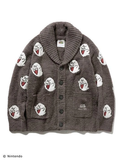 Pre-owned Gelato Pique Super Mario Pajamas  Jacquard Kauchin Nintendo Men's Star Boo Buddy In Black