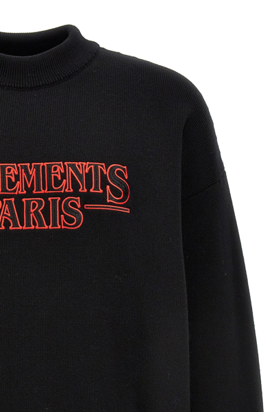 Shop Vetements Women  Paris Sweater In Black