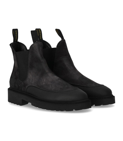 Shop Doucal's Hummel Anthracite Grey Chelsea Boot In Black