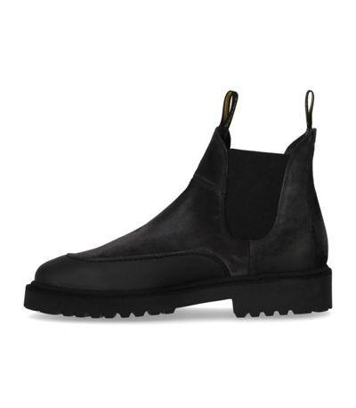Shop Doucal's Hummel Anthracite Grey Chelsea Boot In Black