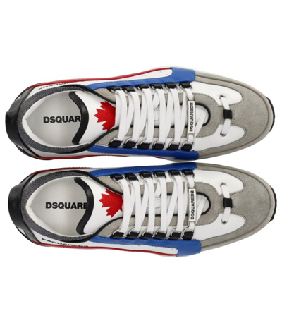 Shop Dsquared2 Legendary White Blue Red Sneaker In Multicolor