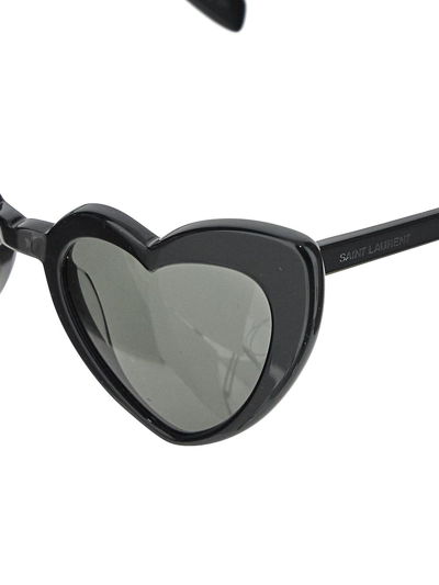 Shop Saint Laurent Heart-shape Sunglasses