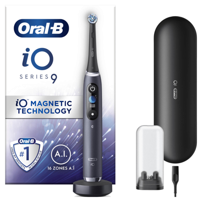 Oral B Io9 Black Onyx Electric Toothbrush With Charging Travel Case - Toothbrush In Black Onyx