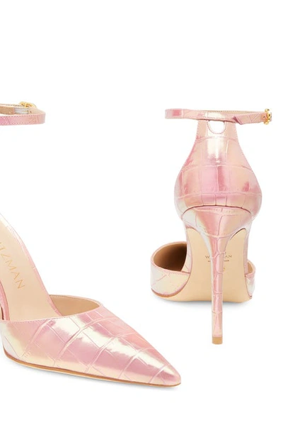 Stuart Weitzman Stuart Pointed Toe Pump In Cotton Candy Ice