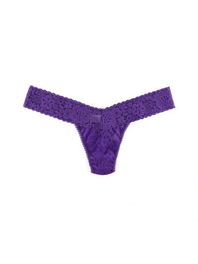 Shop Hanky Panky Daily Lace™ Low Rise Thong Cassis Purple Sale In Multicolor