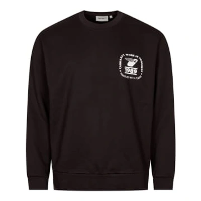 Shop Carhartt Stamp State Sweatshirt In Black