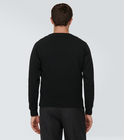 Shop Tom Ford Cotton Sweatshirt In Black