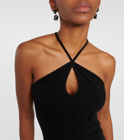 Re/done Keyhole Dress In Black