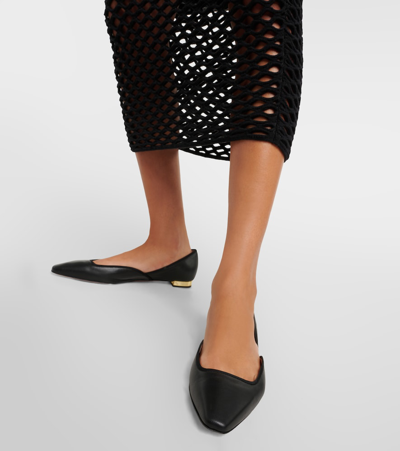 Aquazzura Women's Bellezza Ballet Flats In Black