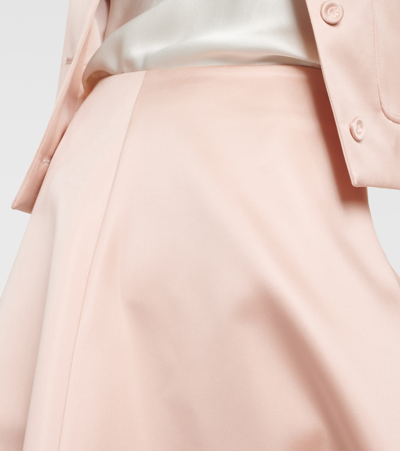 Shop Altuzarra Varda Satin Midi Skirt In Pink