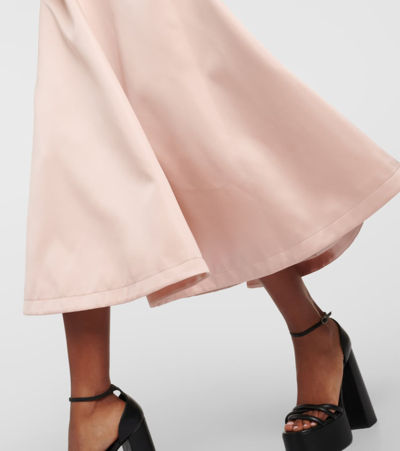 Shop Altuzarra Varda Satin Midi Skirt In Pink