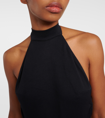 Alexandra Miro Carey Halterneck Swimsuit In Black
