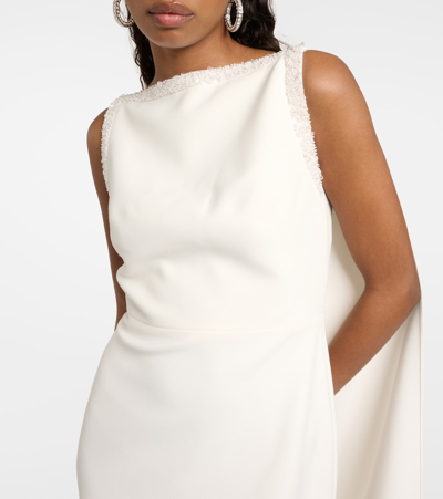 Safiyaa Bridal Ginevra Embellished Gown In White