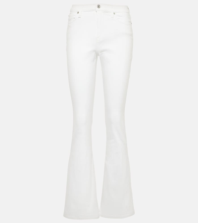7 For All Mankind Ali High-rise Flared Jeans In Soleil