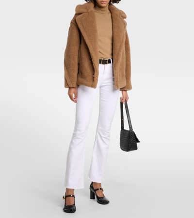 7 For All Mankind Ali High-rise Flared Jeans In Soleil