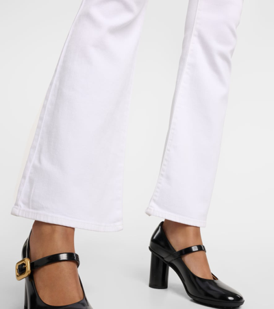 7 For All Mankind Ali High-rise Flared Jeans In Soleil