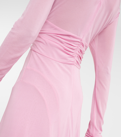 Isabel Marant Rosemagd Asymmetric Jersey Midi Dress In Pink